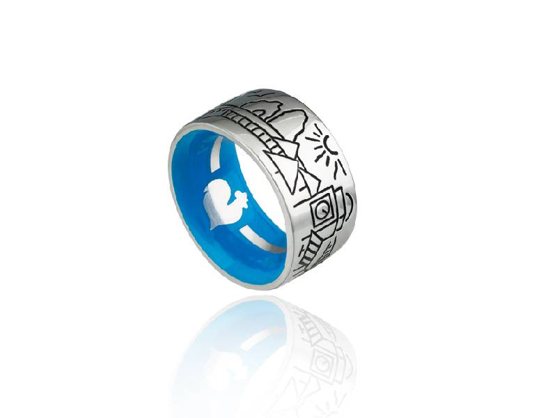 SILVER LOGO RING ET VOILA' CHANTECLER 39132